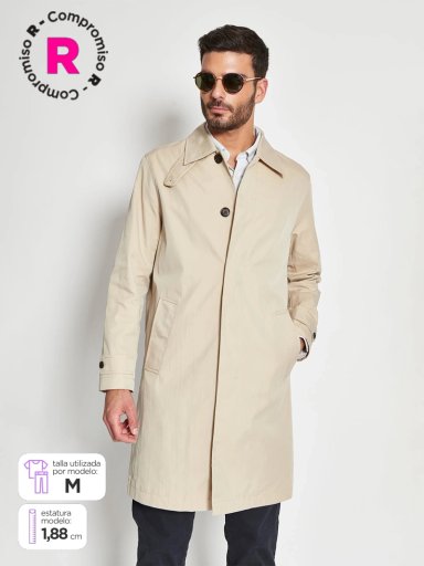 CHAQUETA HOMBRE CACHAREL ALGODÓN TRENCH - 1