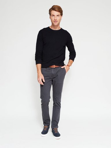 SWEATER HOMBRE CACHAREL ALGODÓN CUELLO REDONDO - 4