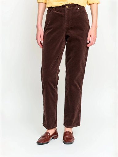 PANTALÓN MUJER AZIZ ALGODÓN REGULAR COTELÉ - 2