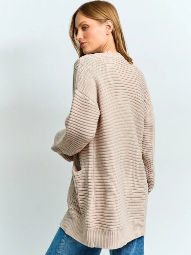 CARDIGAN MUJER AZIZ TRENZA FRONTAL - 2