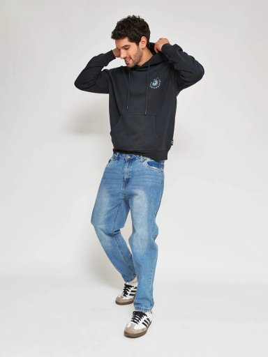 POLERÓN HOMBRE HALF ALGODÓN HOODIE ACID WASH PRINT - 4