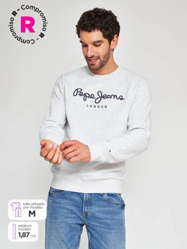 POLERÓN HOMBRE PEPE JEANS ALGODÓN CUELLO REDONDO BÁSICO - 1