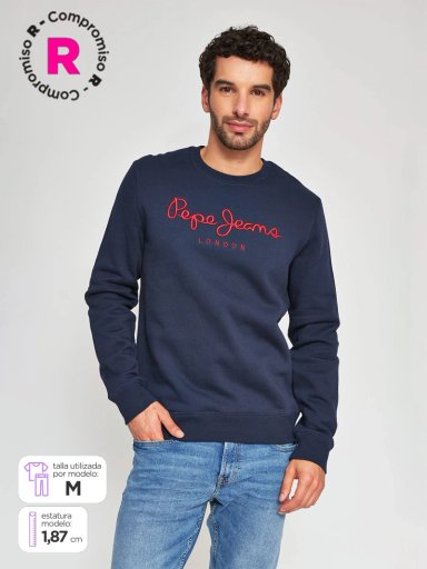 POLERÓN HOMBRE PEPE JEANS ALGODÓN CUELLO REDONDO BÁSICO - 1