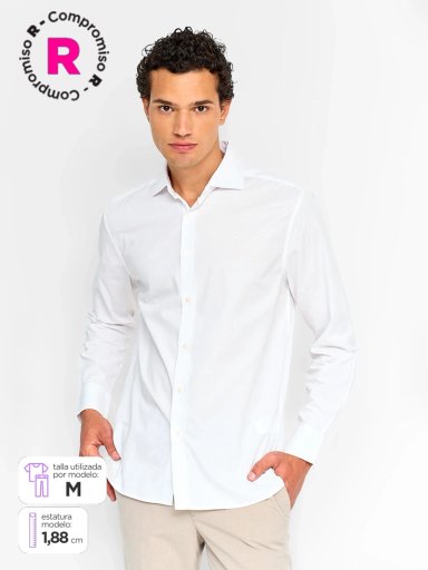 CAMISA HOMBRE MARQUIS ALGODÓN MANGA LARGA POPLIN - 1
