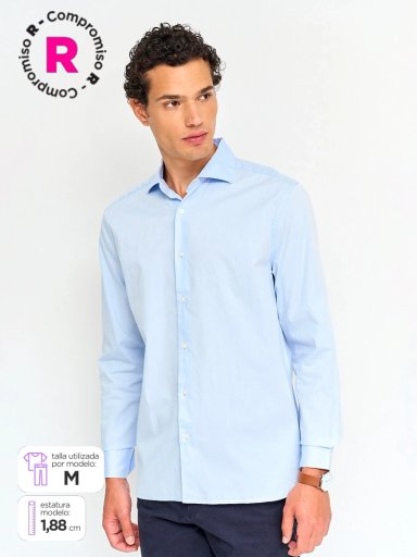 CAMISA HOMBRE MARQUIS ALGODÓN MANGA LARGA POPLIN - 1