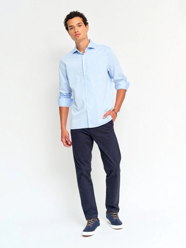 CAMISA HOMBRE MARQUIS ALGODÓN MANGA LARGA POPLIN - 4
