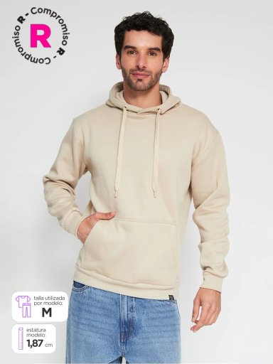 POLERÓN HOMBRE INDEX ALGODÓN GORRO OVERSIZE - 1