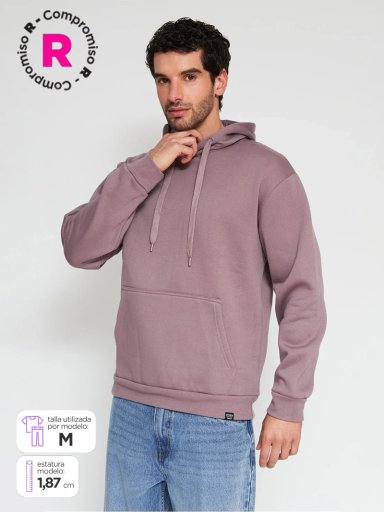 POLERÓN HOMBRE INDEX ALGODÓN GORRO OVERSIZE - 1