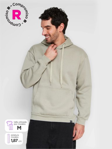 POLERÓN HOMBRE INDEX ALGODÓN GORRO OVERSIZE - 1