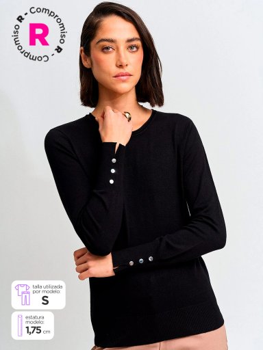 SWEATER MUJER MARQUIS CUELLO REDONDO - 1