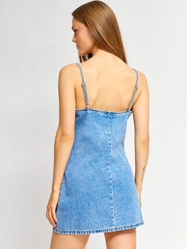 VESTIDO MUJER INDEX ALGODÓN CORTO DENIM - 3