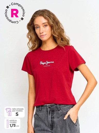 POLERA MUJER PEPE JEANS ALGODÓN PRINT - 1