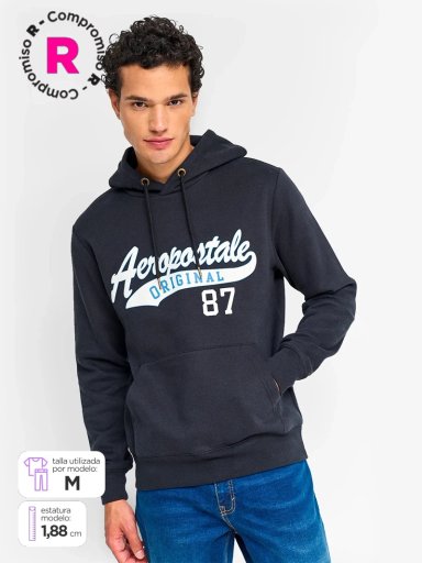 POLERÓN HOMBRE AEROPOSTALE SUEDE HOODIE - 1