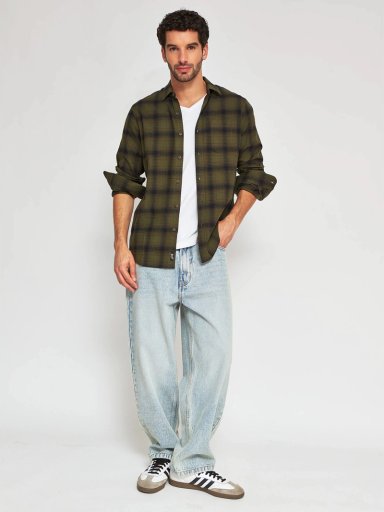 CAMISA HOMBRE HALF ALGODÓN MANGA LARGA - 4