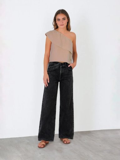 PANTALÓN MUJER RAINDOOR ALGODÓN PRETINA CRUZADA - 1