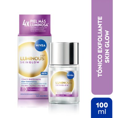 TÓNICO EXFOLIANTE FACIAL NIVEA LUMINOUS630 SKIN GLOW CON ÁCIDO GLICÓLICO - 1