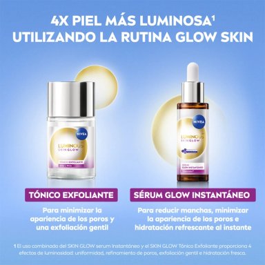 TÓNICO EXFOLIANTE FACIAL NIVEA LUMINOUS630 SKIN GLOW CON ÁCIDO GLICÓLICO - 7