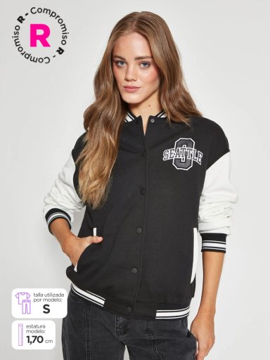CHAQUETA MUJER INDEX ALGODÓN BOMBER - 1
