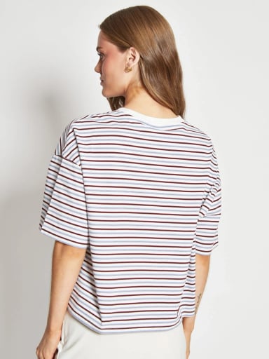 POLERA MUJER INDEX ALGODÓN MANGA CORTA BÁSICA - 2