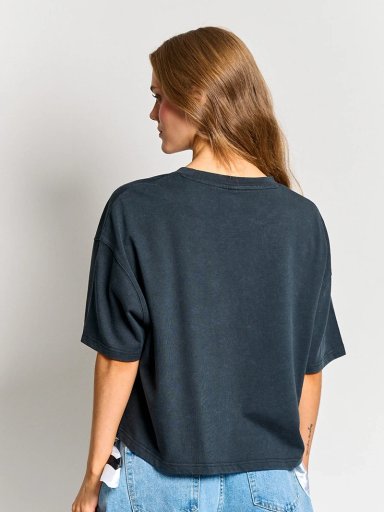 POLERA MUJER INDEX ALGODÓN MANGA CORTA BÁSICA - 2