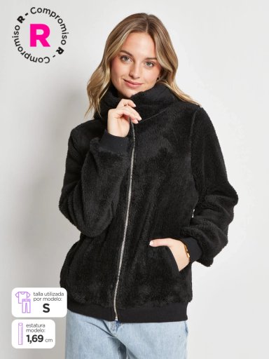 POLERÓN MUJER INDEX MANGA LARGA SHERPA - 1