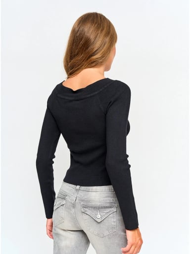 SWEATER MUJER INDEX MANGA LARGA HOMBROS DESCUBIERTOS - 2