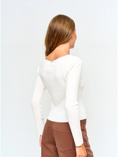 SWEATER MUJER INDEX MANGA LARGA HOMBROS DESCUBIERTOS - 2