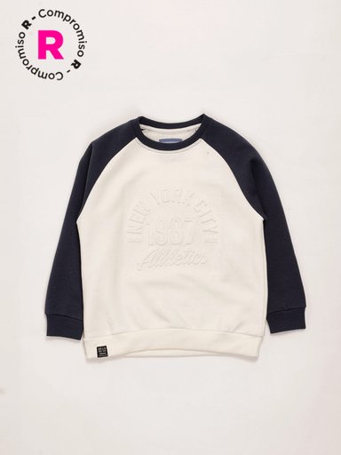 POLERON NIÑO HARVEST BEISBOL REGULAR FIT - 1
