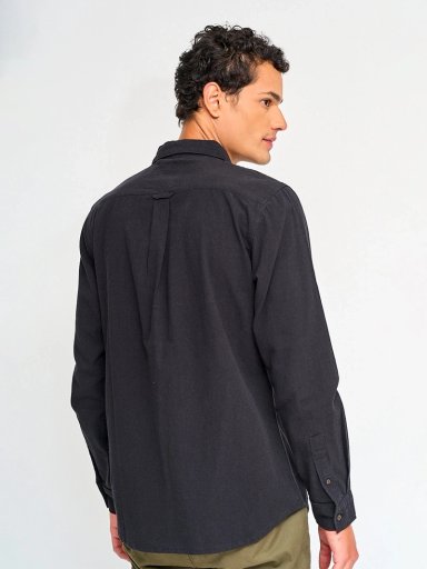 CAMISA HOMBRE HALF ALGODÓN MANGA LARGA TEXTURADA - 2