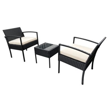 SET TERRAZA DI PORETTI DESIGN LIVORNO NEGRO - 1