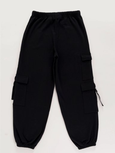 PANTALÓN DE BUZO NIÑA INDEX ALGODÓN CINTA - 2
