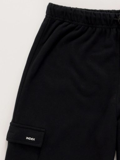 PANTALÓN DE BUZO NIÑA INDEX ALGODÓN CINTA - 3