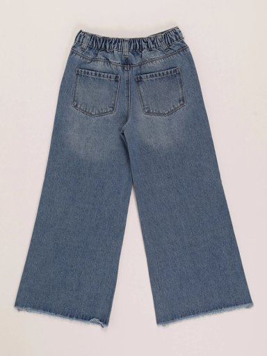 JEANS NIÑA HARVEST ALGODÓN FLECOS - 2