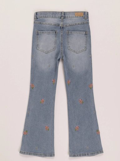 JEANS NIÑA HARVEST FLARE FLORES - 2