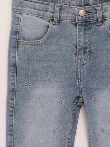 JEANS NIÑA HARVEST FLARE FLORES - 3