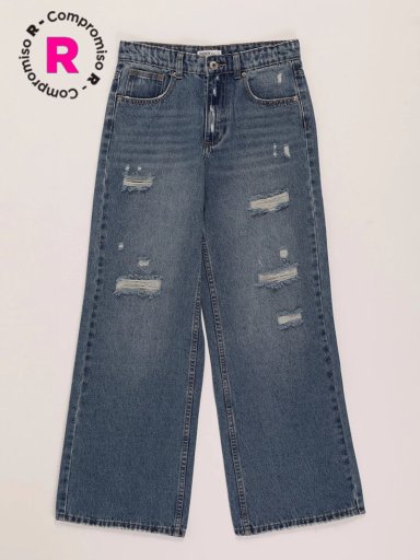 JEANS NIÑA INDEX ALGODÓN SCRATCH - 1