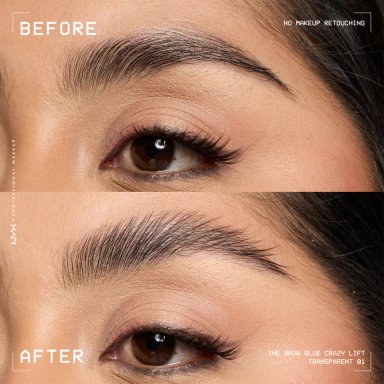 FIJADOR DE CEJAS NYX THE BROW GLUE CRAZY LIFT  01 - 9