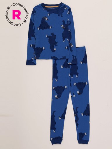 PIJAMA NIÑO HARVEST BEAR MANGA LARGA - 1