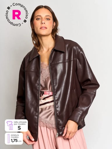 CHAQUETA MUJER MARQUIS EFECTO PIEL - 1