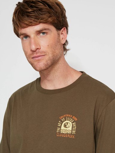 POLERA HOMBRE CLOUDBREAK ALGODÓN MANGA LARGA PRINT - 3