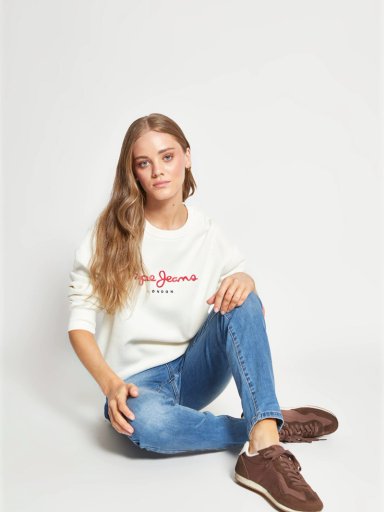 POLERÓN MUJER PEPE JEANS ALGODÓN LOGO - 4