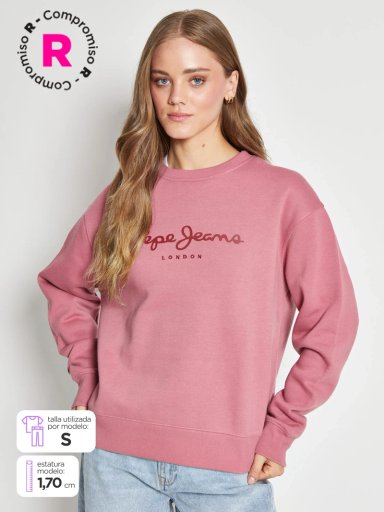 POLERÓN MUJER PEPE JEANS ALGODÓN LOGO - 1