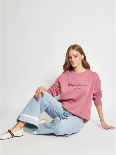 POLERÓN MUJER PEPE JEANS ALGODÓN LOGO - 4