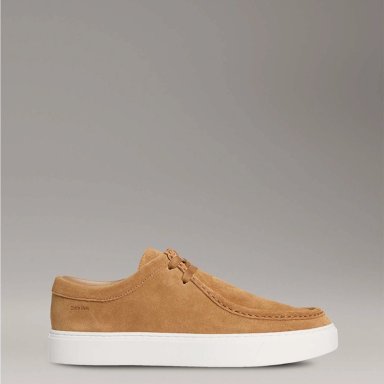 ZAPATILLAS HOMBRE CALVIN KLEIN CASUALES CAFÉ HM0HM01967GCX CUERO - 1