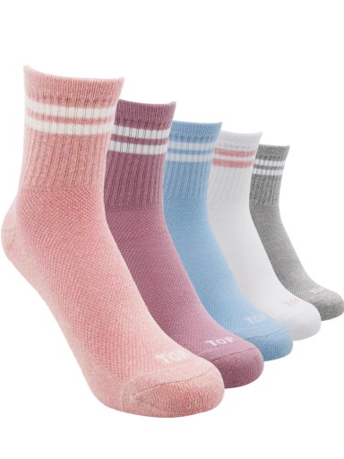 PACK 5 CALCETINES MUJER TOP DEPORTIVOS MEDIA CAÑA - 1