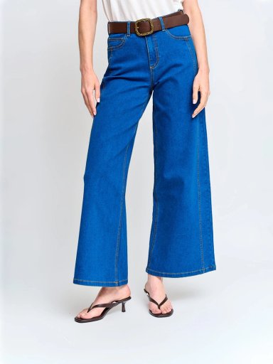 JEANS MUJER REGATTA ALGODÓN WIDE LEG - 2