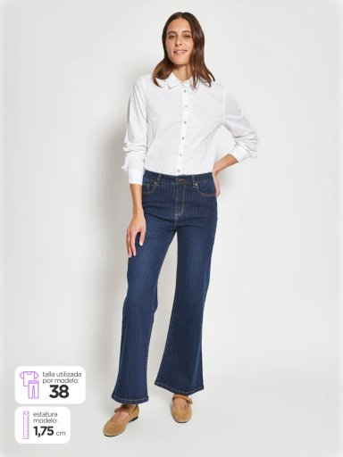 JEANS MUJER REGATTA ALGODÓN WIDELEG - 1