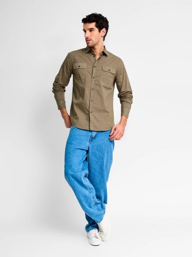 CAMISA HOMBRE ROBERT LEWIS ALGODÓN MANGA LARGA - 4
