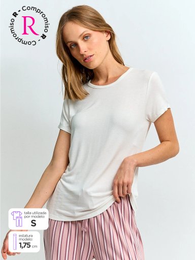 TOP PIJAMA MUJER MARQUIS MANGA CORTA - 1