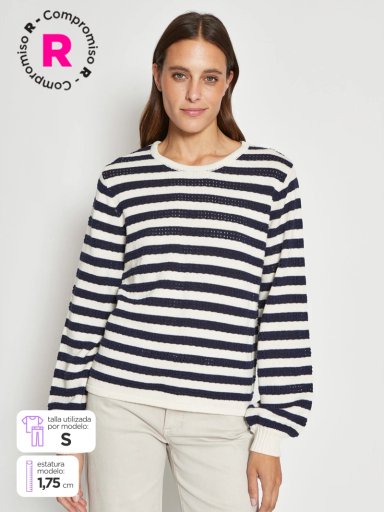 SWEATER MUJER REGATTA ALGODÓN MANGA LARGA CALADO - 1